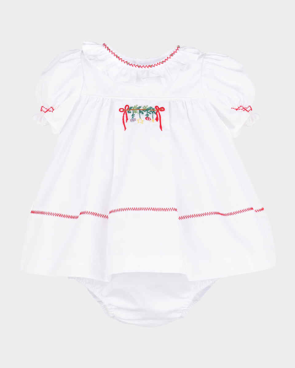 Girl's Merrymaker Dress with Bloomers, Size 3M-
